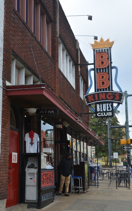 looking down Beale Street